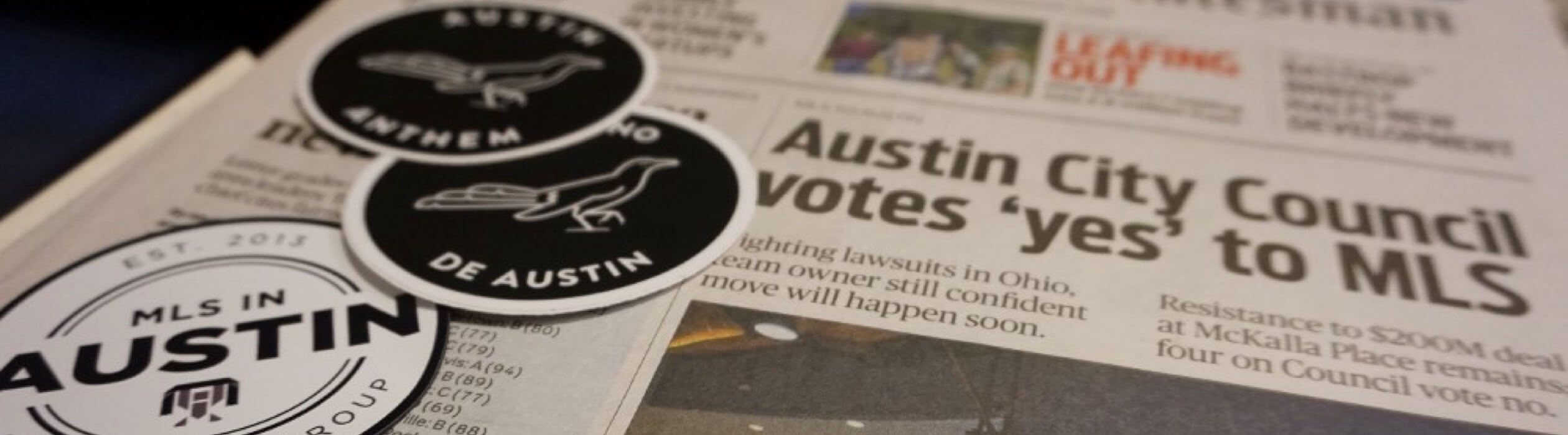 The paper from the City Council approving Austin FC.